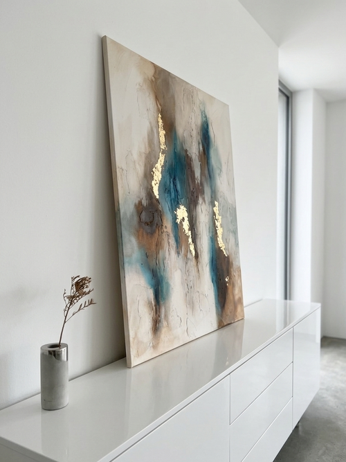 Luxury Blueberry | Acrylic painting on canvas 55 x 75 cm