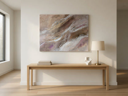 Soft Pink Cream | Acrylgemälde auf Leinwand 55 x 75 cm