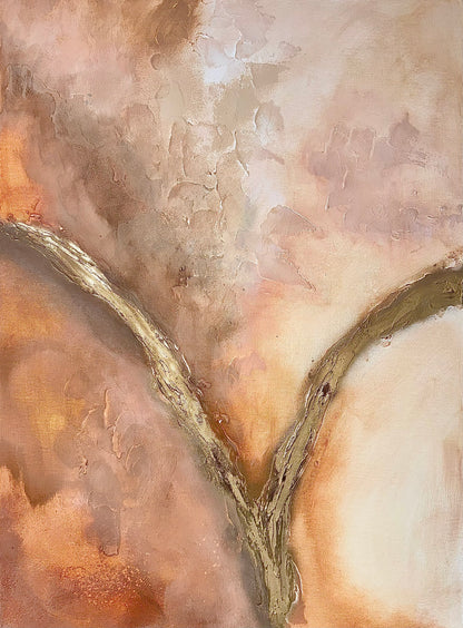 Rust Brown Autumn | Acrylic painting on canvas 55 x 75 cm