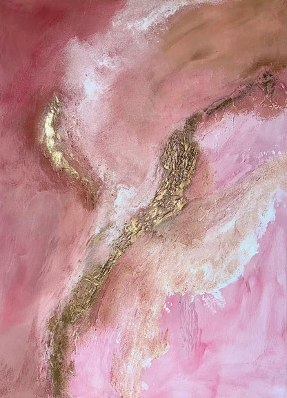 Pink Raspberry | Acrylic painting on canvas 55 x 75 cm
