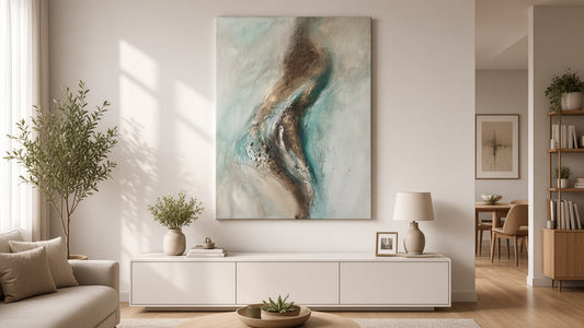 Turquoise Storm | Acrylgemälde auf Leinwand 55 x 75 cm
