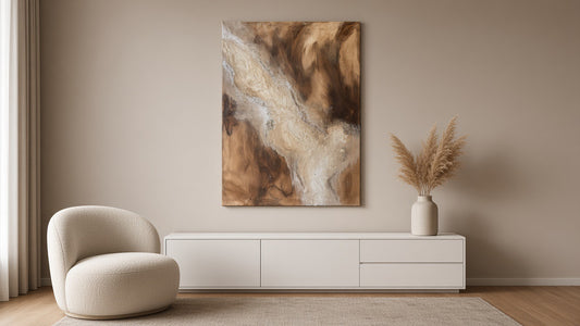 Creamy Hazelnut | Acrylgemälde auf Leinwand 55 x 75 cm