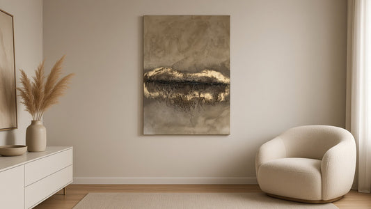 Golden Stone | Acrylgemälde auf Leinwand 55 x 75 cm