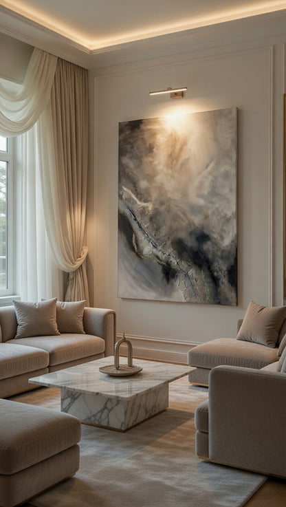 Glitter Galaxy | Acrylic painting on canvas 70 x 100 cm