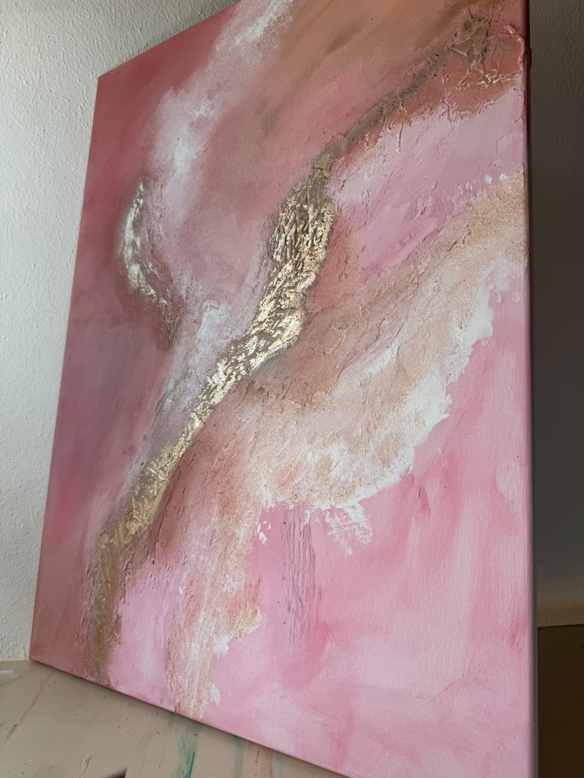 Pink Raspberry | Acrylic painting on canvas 55 x 75 cm