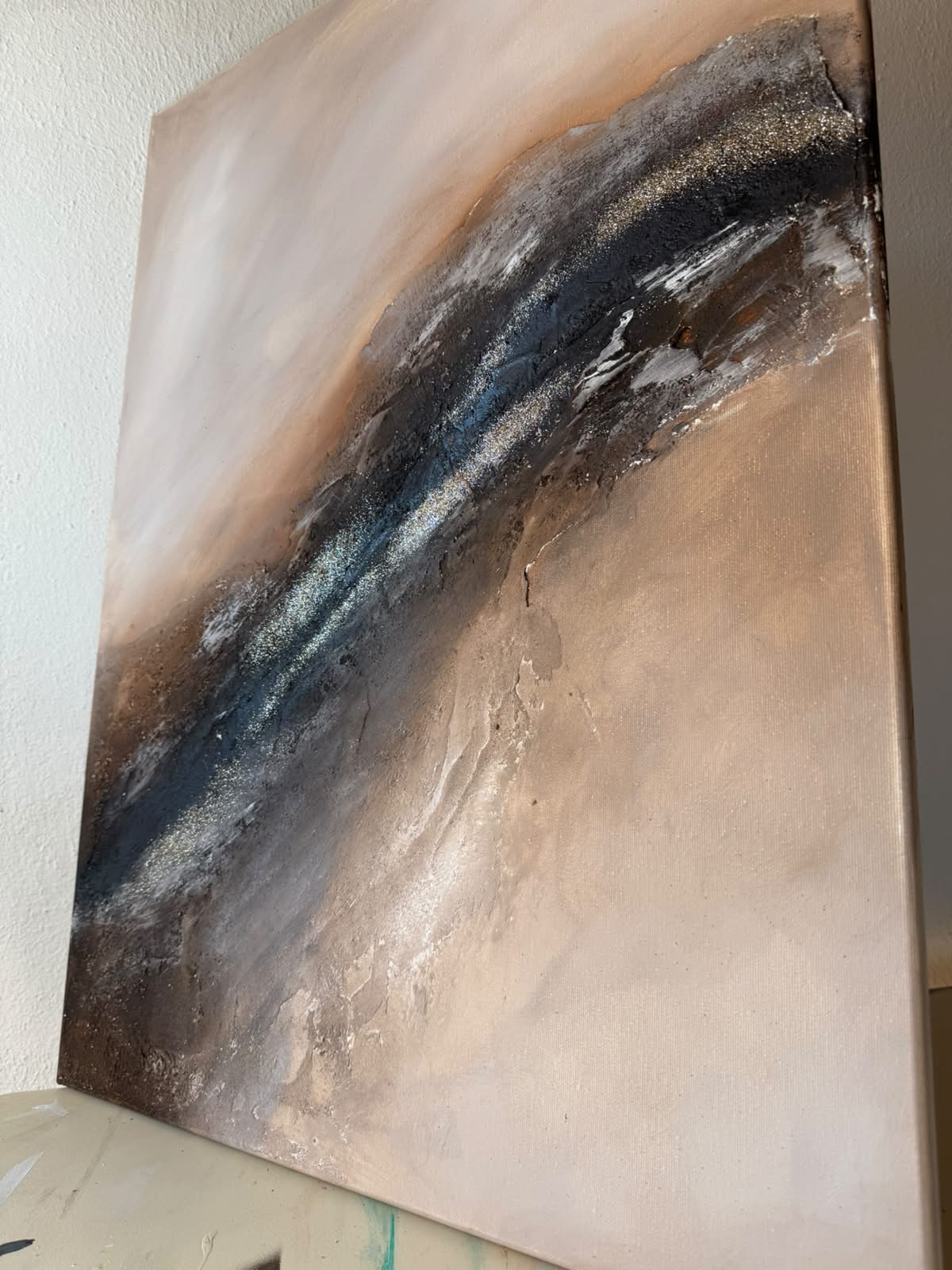 Sandy Golden Desert | Acrylic painting on canvas 55 x 75 cm