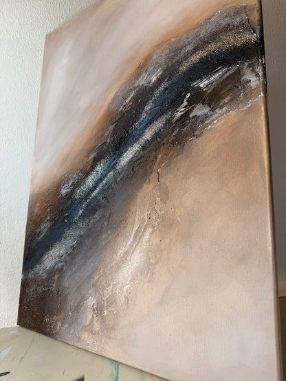 Sandy Golden Desert | Acrylic painting on canvas 55 x 75 cm