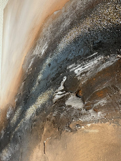 Sandy Golden Desert | Acrylic painting on canvas 55 x 75 cm