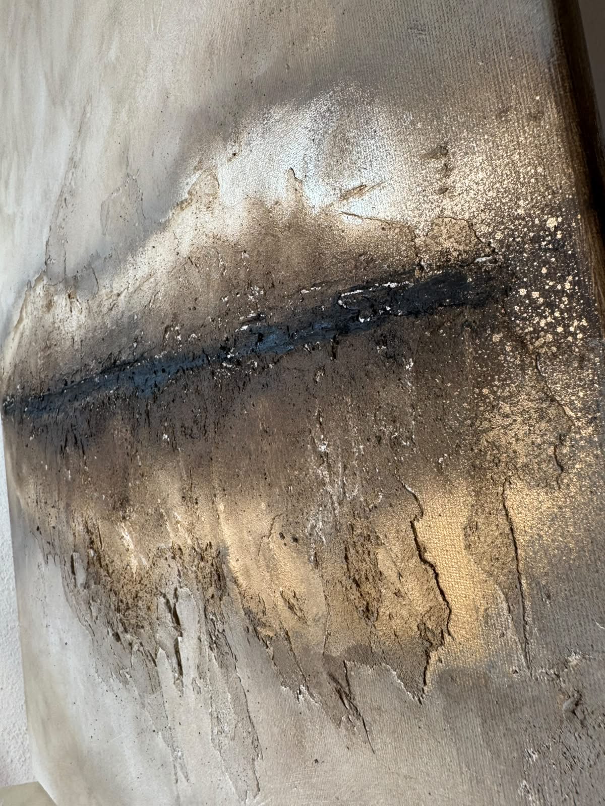Golden Stone | Acrylic painting on canvas 55 x 75 cm