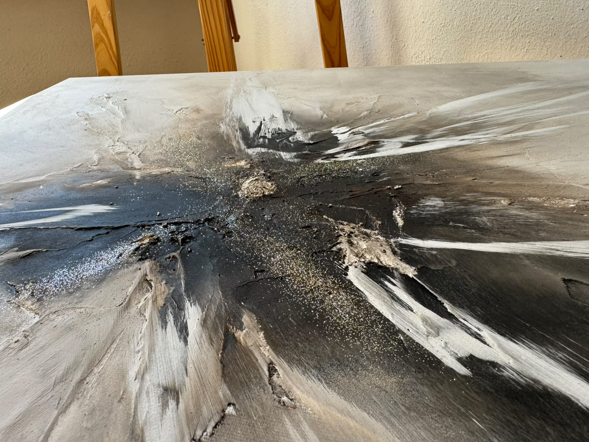 Glitter Nova | Acrylic painting on canvas 55 x 75 cm