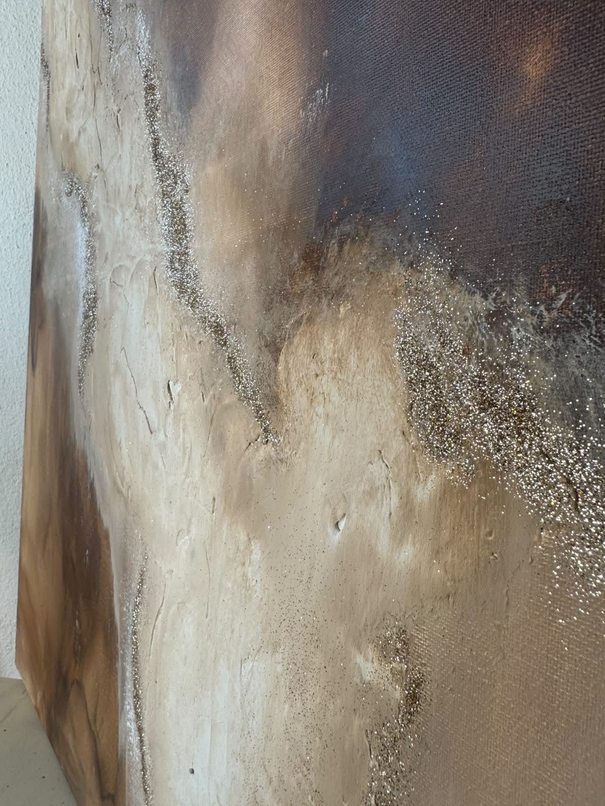 Creamy Hazelnut | Acrylic painting on canvas 55 x 75 cm