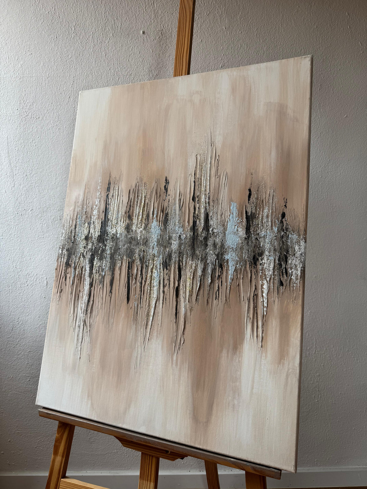 Gentle Cracks | Acrylic painting on canvas 55 x 75 cm