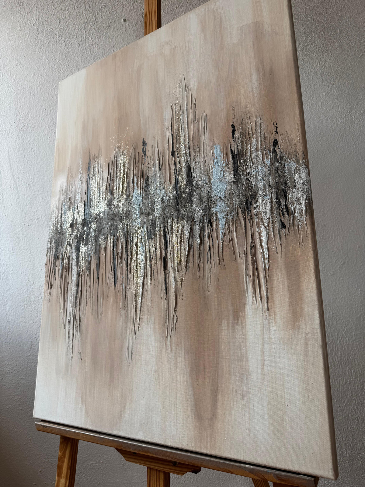 Gentle Cracks | Acrylic painting on canvas 55 x 75 cm