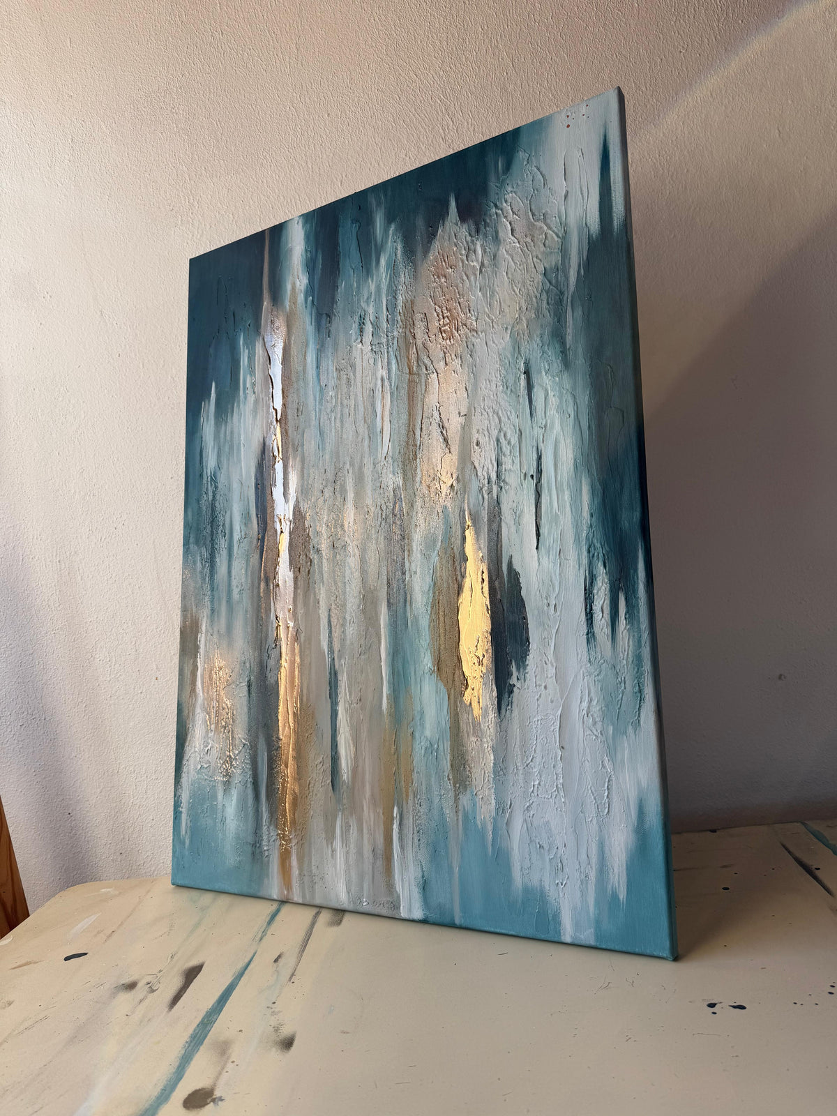 Frozen Sunbeams | Acrylgemälde auf Leinwand 55x75 cm