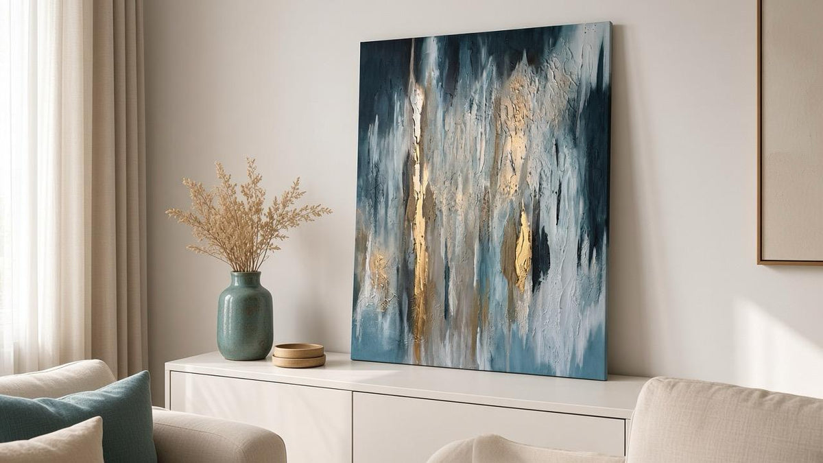Frozen Sunbeams | Acrylgemälde auf Leinwand 55x75 cm