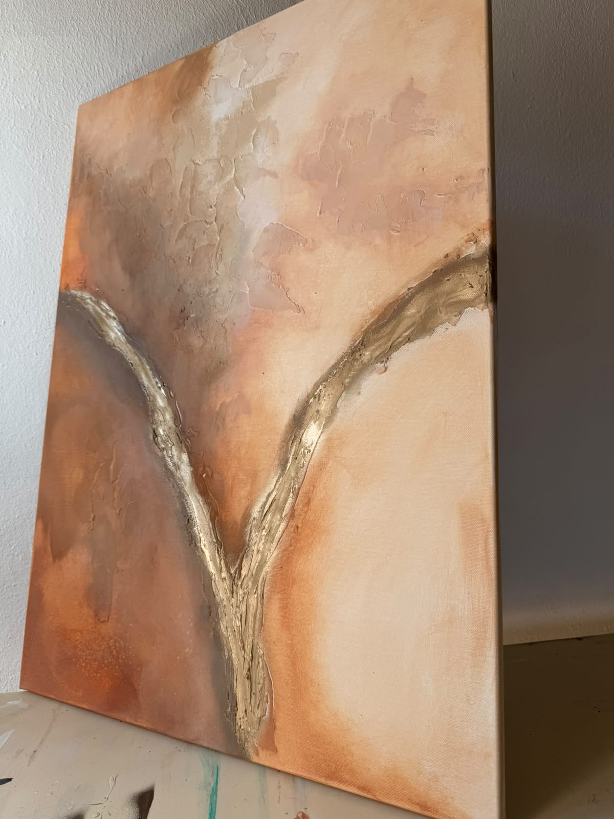Rust Brown Autumn | Acrylic painting on canvas 55 x 75 cm