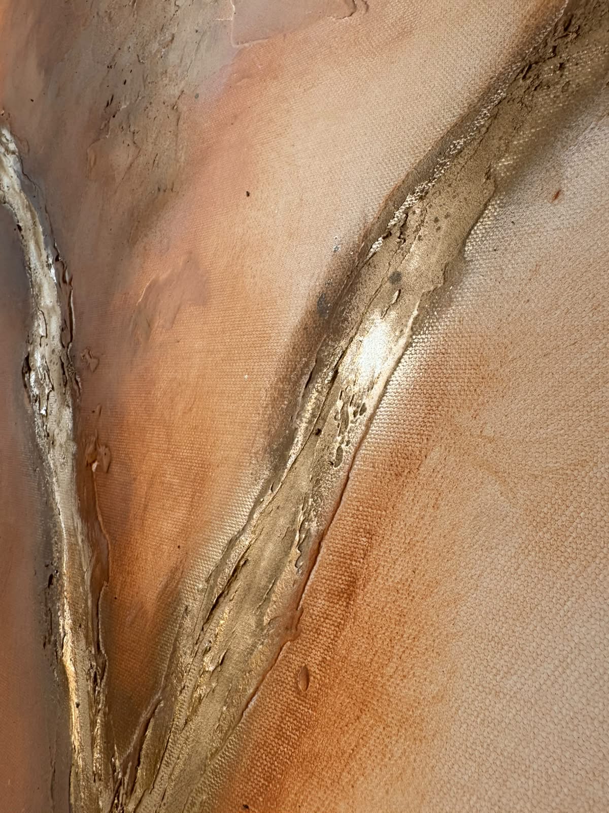 Rust Brown Autumn | Acrylic painting on canvas 55 x 75 cm