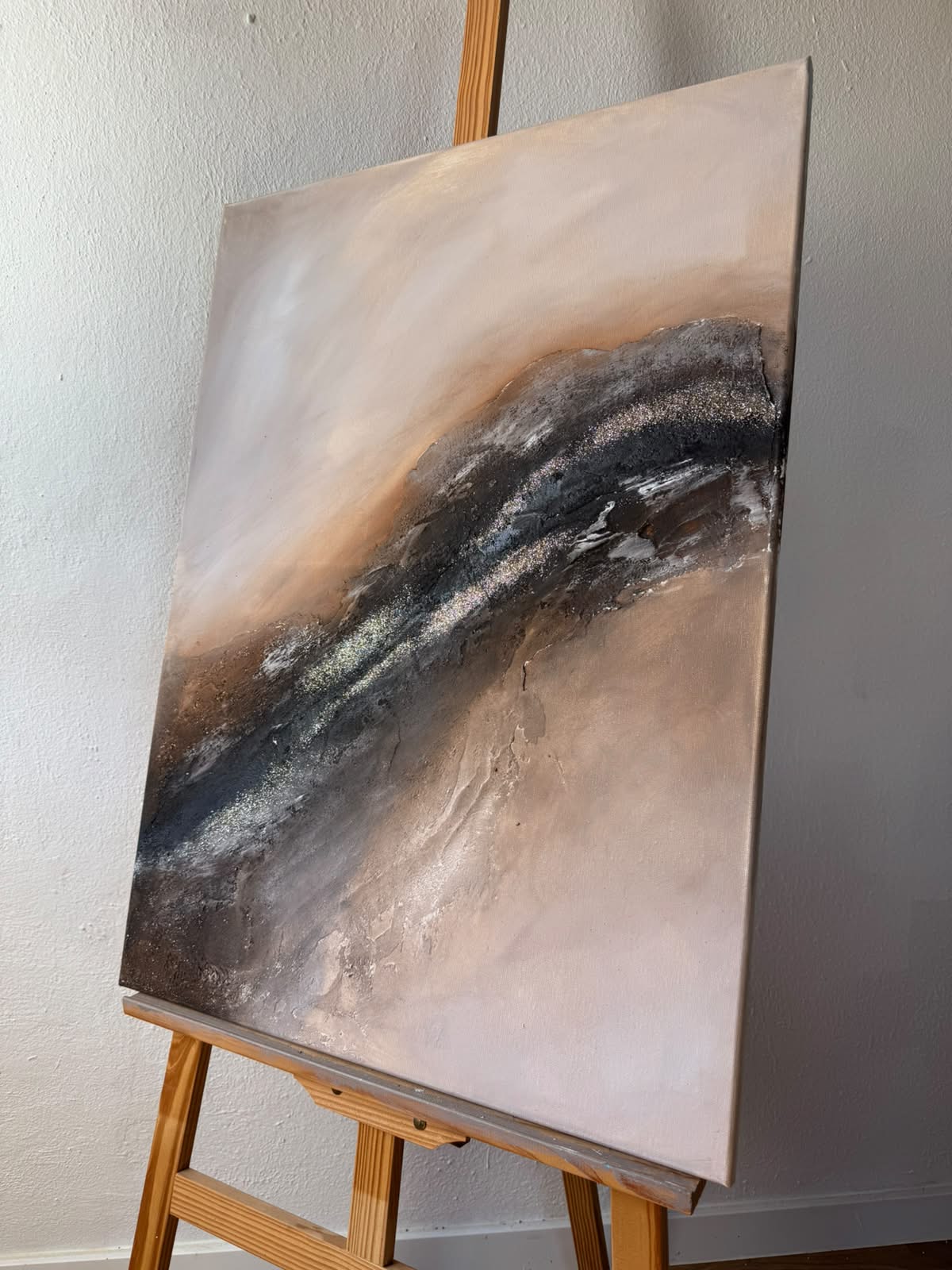 Sandy Golden Desert | Acrylic painting on canvas 55 x 75 cm