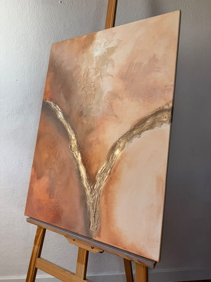 Rust Brown Autumn | Acrylic painting on canvas 55 x 75 cm