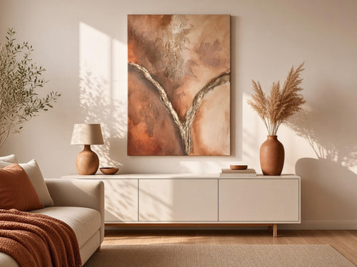 Rust Brown Autumn | Acrylic painting on canvas 55 x 75 cm