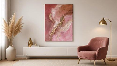 Pink Raspberry | Acrylic painting on canvas 55 x 75 cm