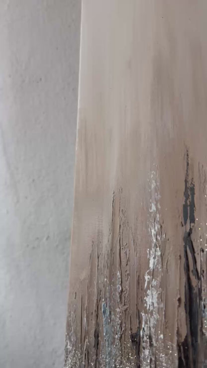 Gentle Cracks | Acrylic painting on canvas 55 x 75 cm